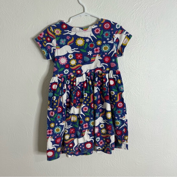 Mini Boden Multicolor Unicorn and Floral Dress size 4/5 - Picture 6 of 12